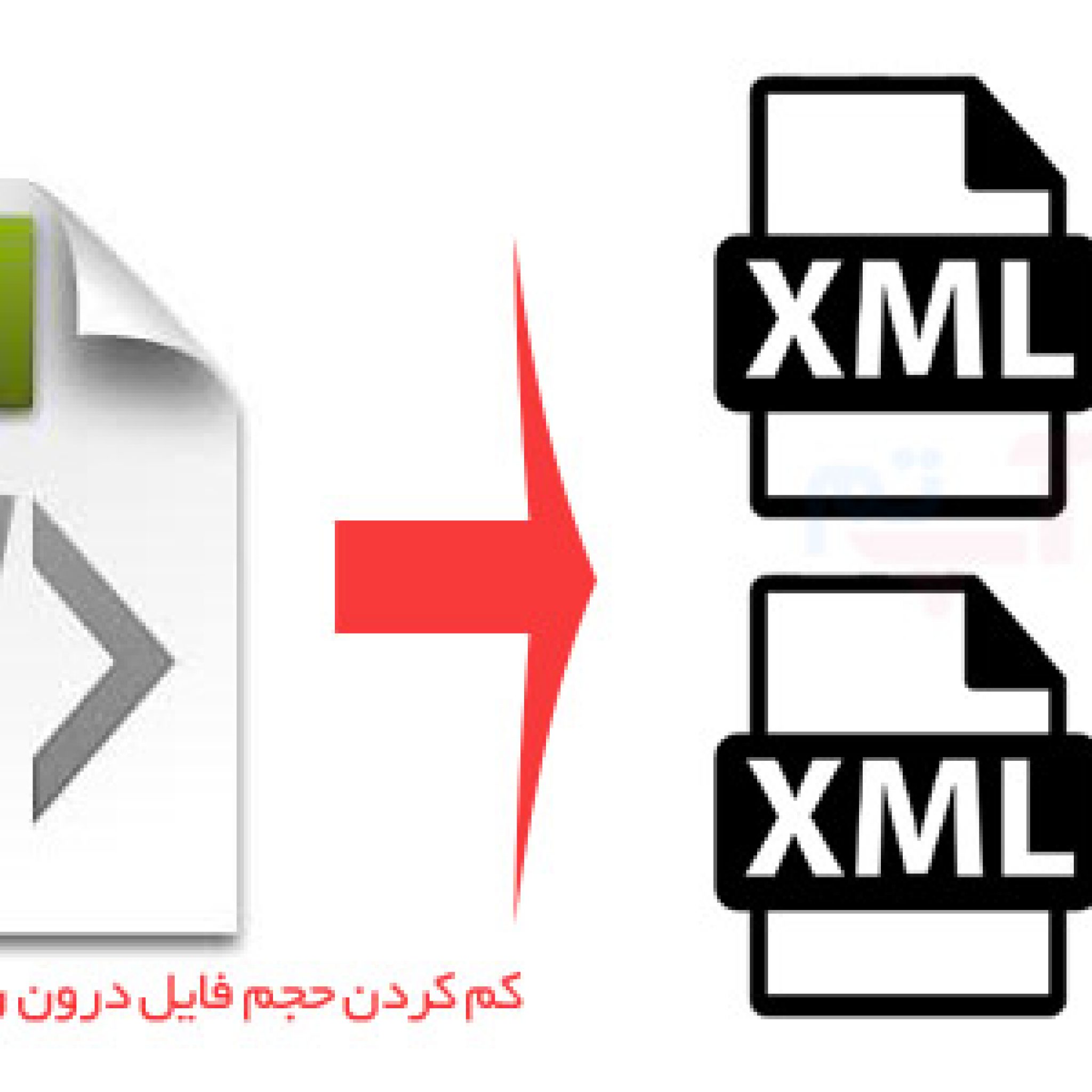 کاهش حجم فایل XML